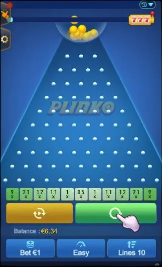 Plinko'daki gösteri Plinko'daki gösteri